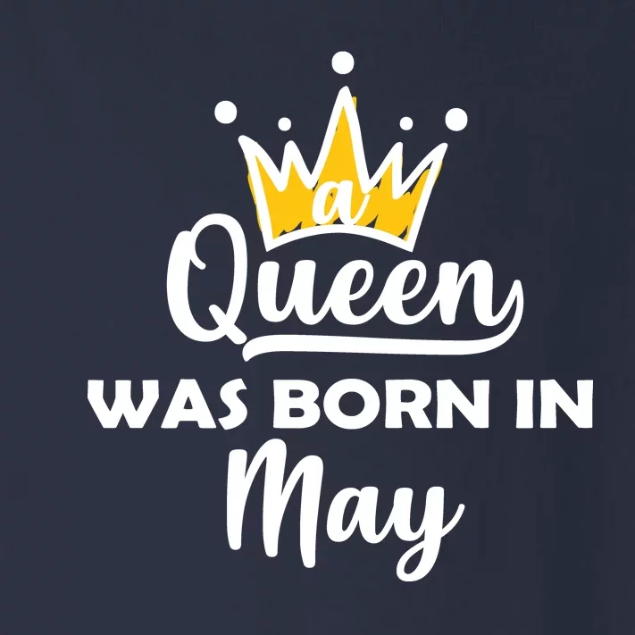 A Queen Was Born In May Birthday Toddler Long Sleeve Shirt