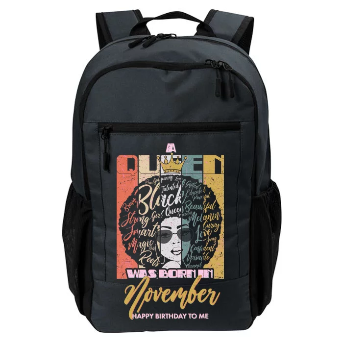 A Queen Was Born In November Happy Daily Commute Backpack