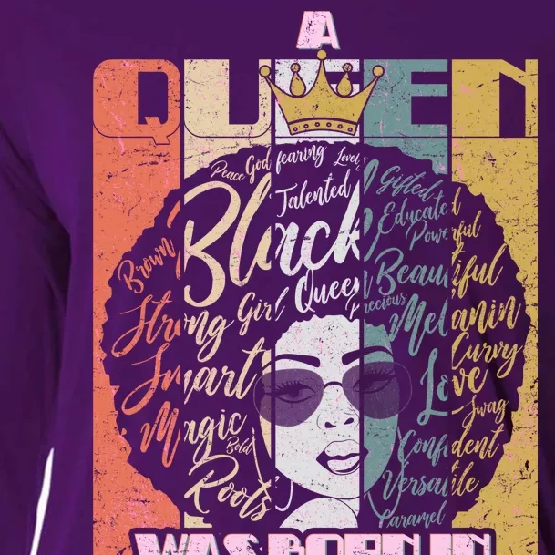 A Queen Was Born In November Happy Cooling Performance Long Sleeve Crew