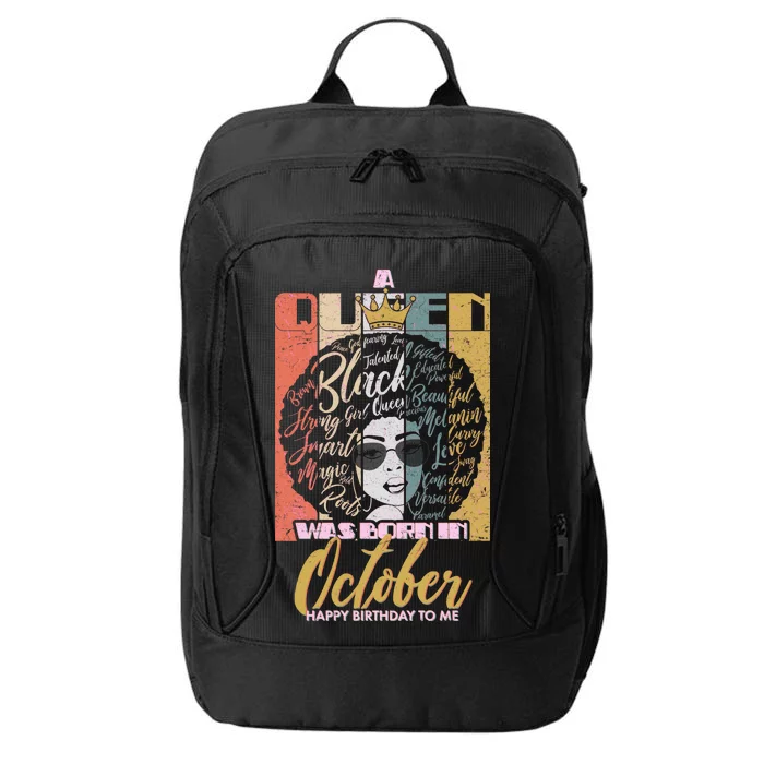 A Queen Was Born In October City Backpack