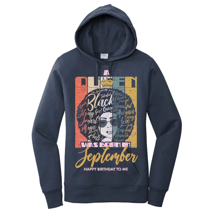 A Queen Was Born In September Women's Pullover Hoodie