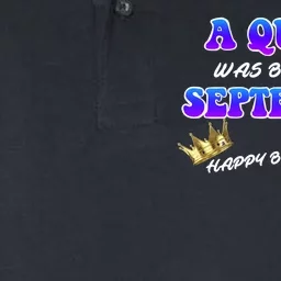 A Queen Was Born In September Happy Birthday To Me Softstyle Adult Sport Polo