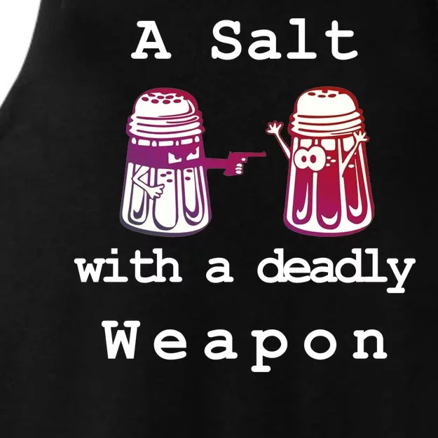 A Salt With A Deadly Weapon Ladies Tri-Blend Wicking Tank