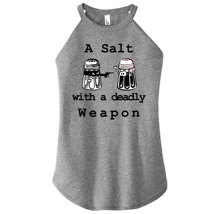 A Salt With A Deadly Weapon Women’s Perfect Tri Rocker Tank