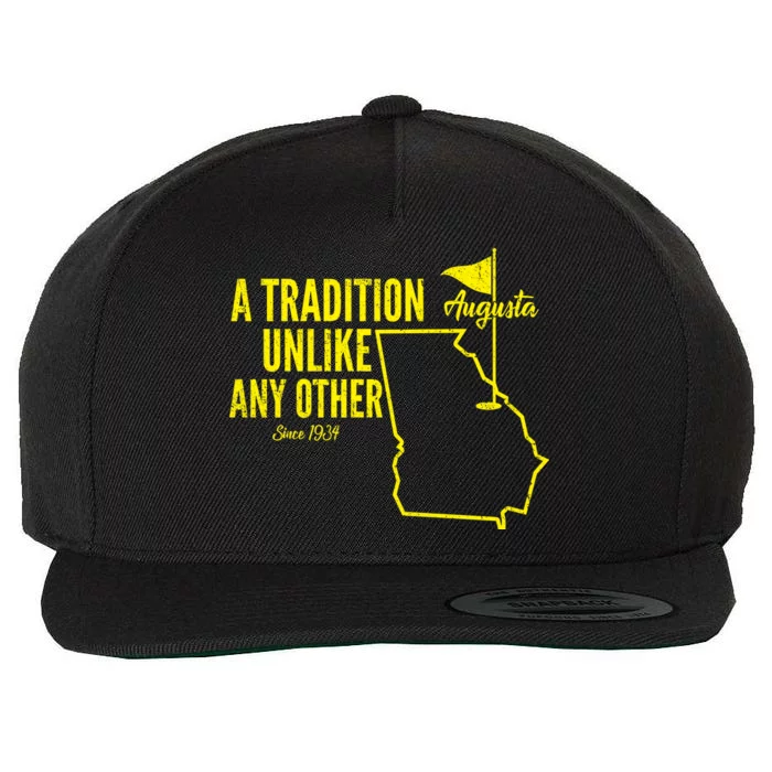 A Tradition Unlike Any Other Augusta Georgia Golfing Wool Snapback Cap