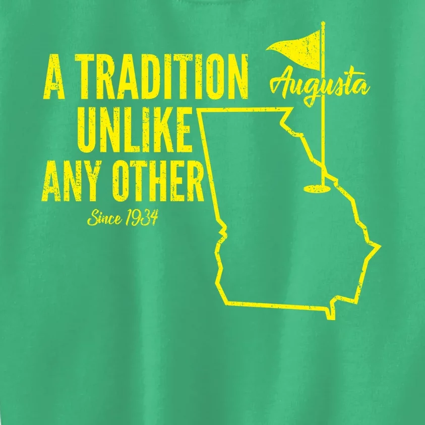 A Tradition Unlike Any Other Augusta Georgia Golfing Kids Sweatshirt