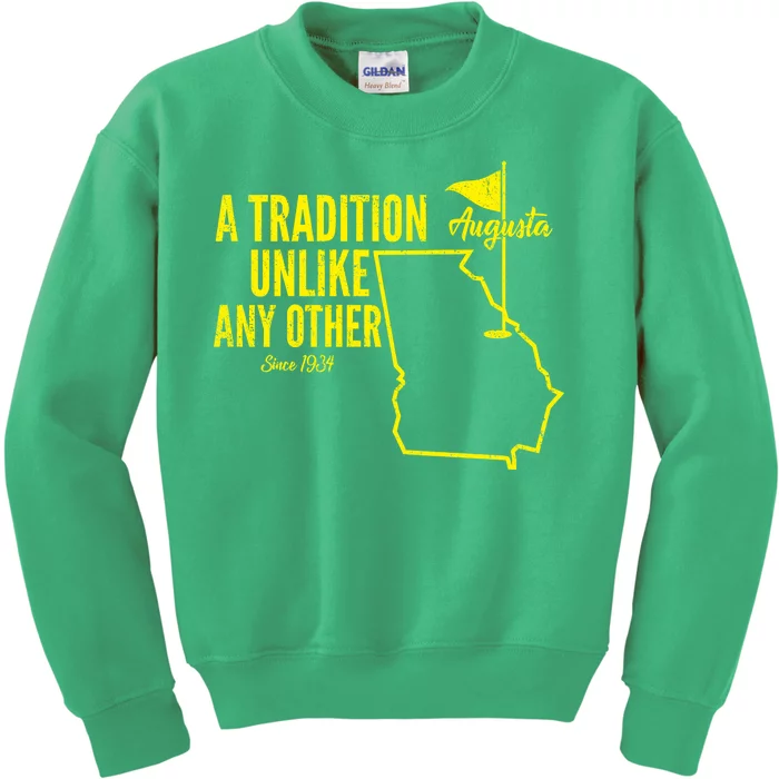 A Tradition Unlike Any Other Augusta Georgia Golfing Kids Sweatshirt