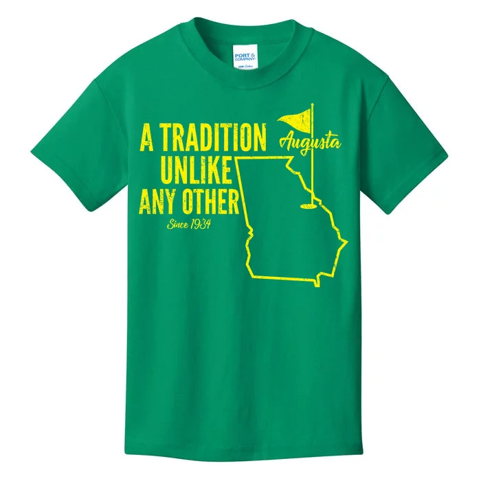 A Tradition Unlike Any Other Augusta Georgia Golfing Kids T-Shirt