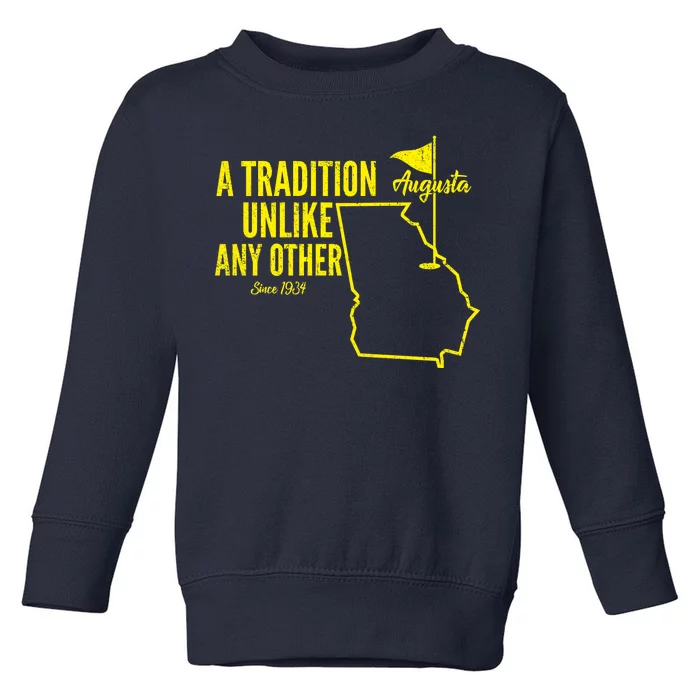 A Tradition Unlike Any Other Augusta Georgia Golfing Toddler Sweatshirt