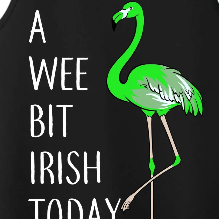 A Wee Bit Irish Today Flamingo Performance Tank