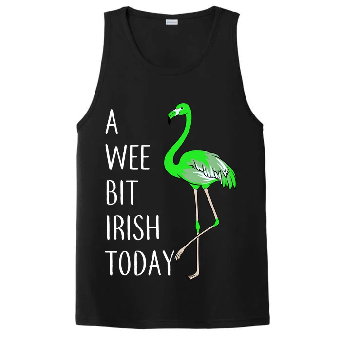 A Wee Bit Irish Today Flamingo Performance Tank