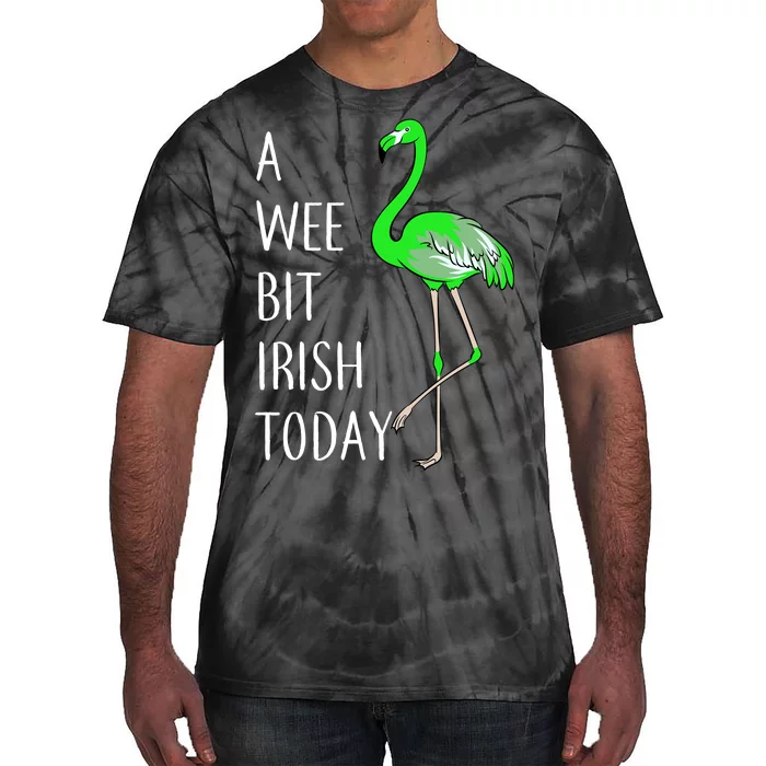 A Wee Bit Irish Today Flamingo Tie-Dye T-Shirt