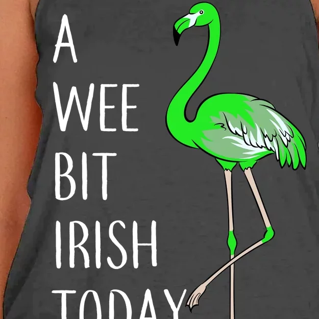 A Wee Bit Irish Today Flamingo Women's Knotted Racerback Tank