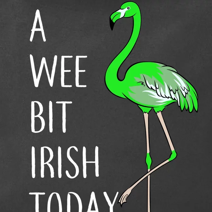 A Wee Bit Irish Today Flamingo Zip Tote Bag