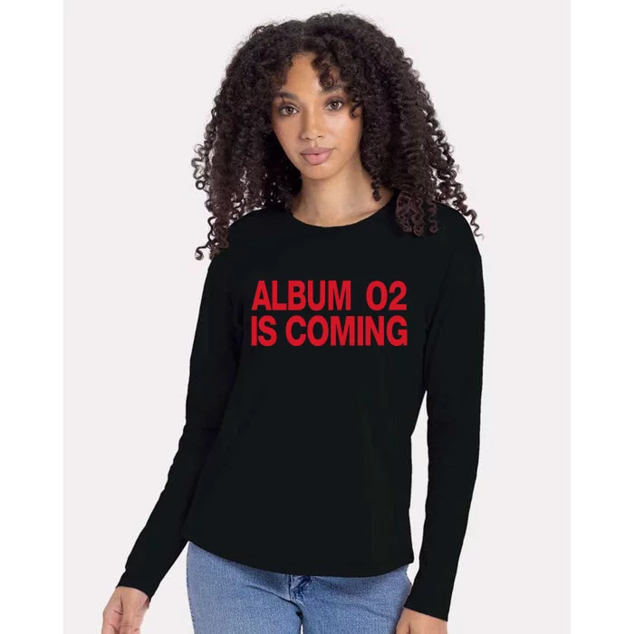 Album 02 Is Coming Womens Cotton Relaxed Long Sleeve T-Shirt