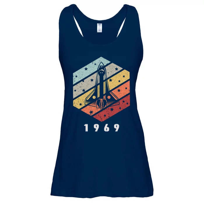 Apollo 11 1969 NASA Space Moon Landing Astronaut Vintage Retro Ladies Essential Flowy Tank