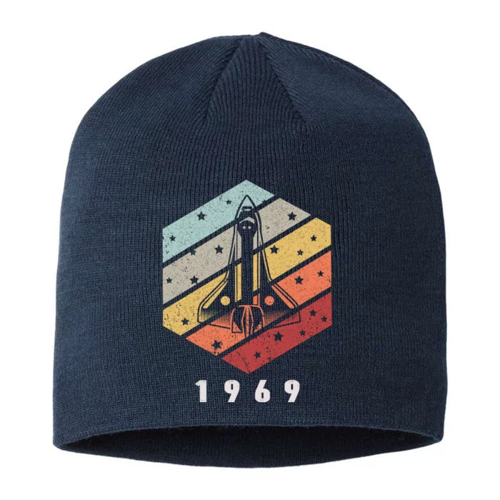 Apollo 11 1969 NASA Space Moon Landing Astronaut Vintage Retro 8 1/2in Sustainable Knit Beanie