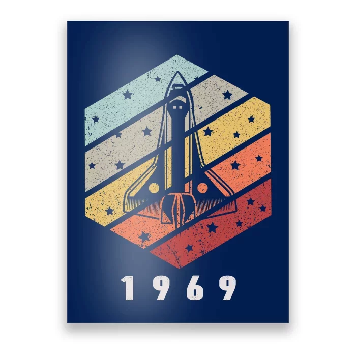 Apollo 11 1969 NASA Space Moon Landing Astronaut Vintage Retro Poster