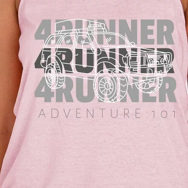 Adventure 101 4runner 4runner 4runner Overland Offroad Meaningful Gift Women's Knotted Racerback Tank