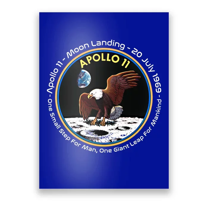 Apollo 11 50th Anniversary Moon Landing Cute Gift Poster