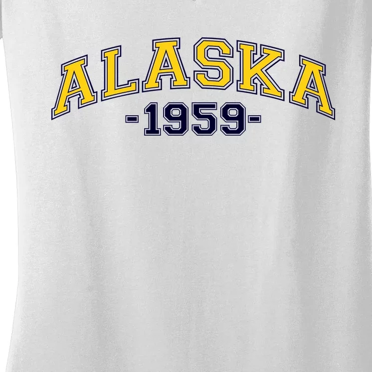 Alaska 1959 Women's V-Neck T-Shirt