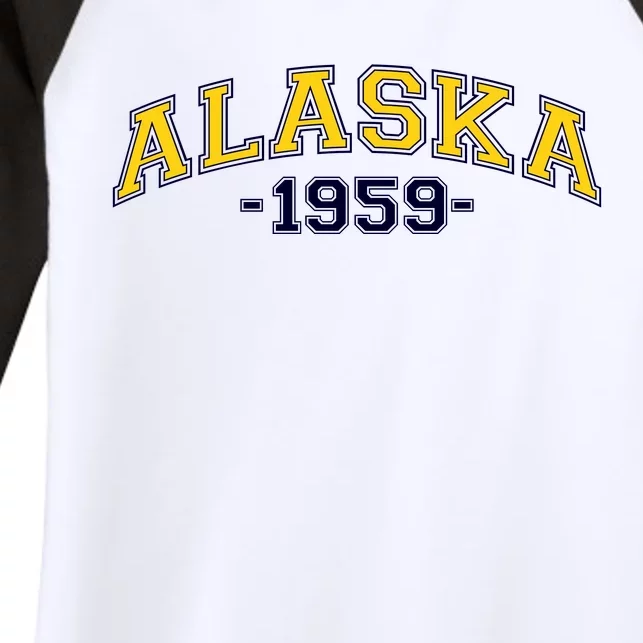 Alaska 1959 Women's Tri-Blend 3/4-Sleeve Raglan Shirt