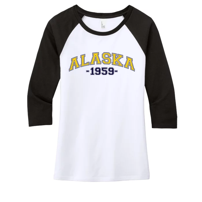 Alaska 1959 Women's Tri-Blend 3/4-Sleeve Raglan Shirt