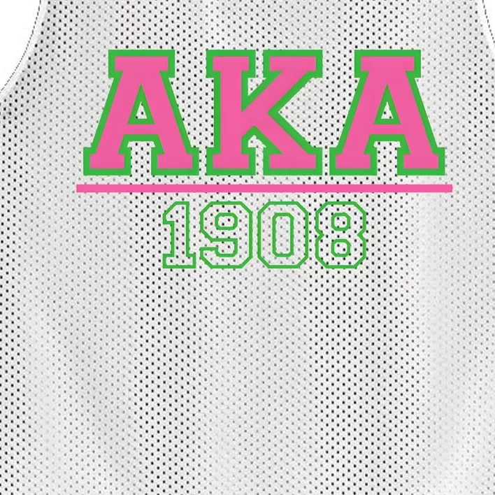 Aka 1908 And Green Gift Idea Birthday Gift Mesh Reversible Basketball Jersey Tank