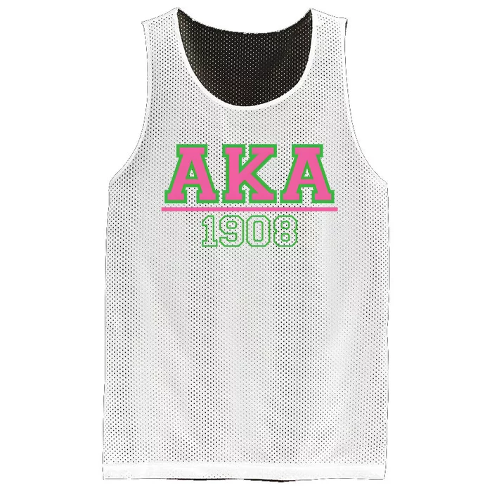 Aka 1908 And Green Gift Idea Birthday Gift Mesh Reversible Basketball Jersey Tank