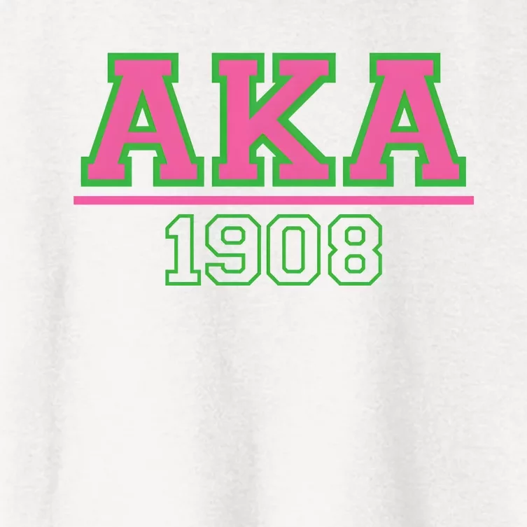 Aka 1908 And Green Gift Idea Birthday Gift Women's Crop Top Tee