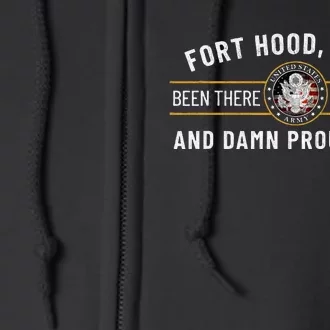 Army 1st Cavalry Division Fort Hood Texas Veteran Gift Full Zip Hoodie