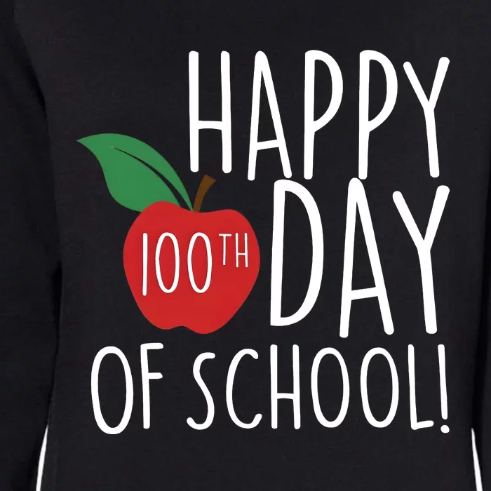 Apple 100 Days Of School Womens California Wash Sweatshirt