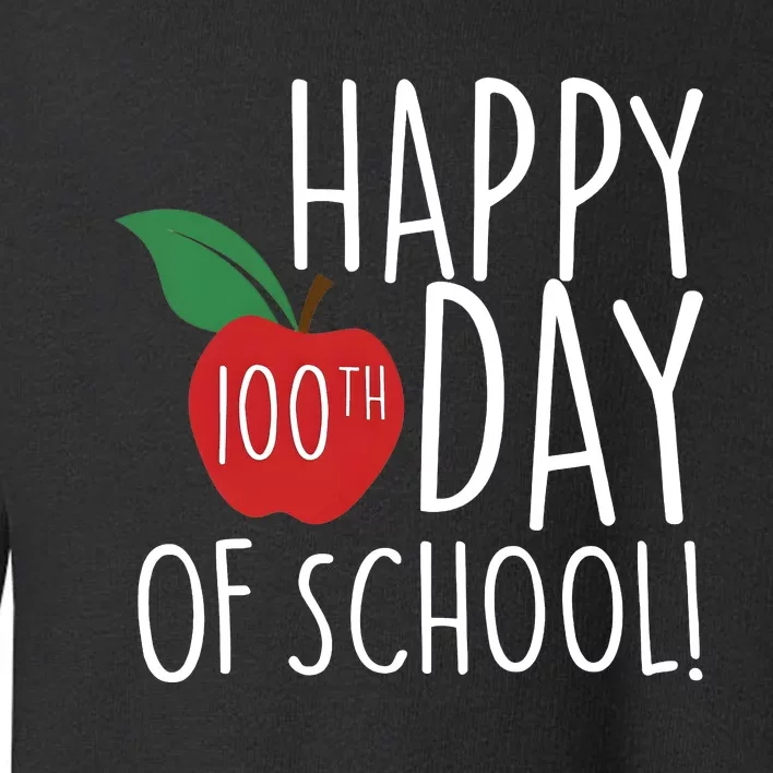 Apple 100 Days Of School Toddler Sweatshirt