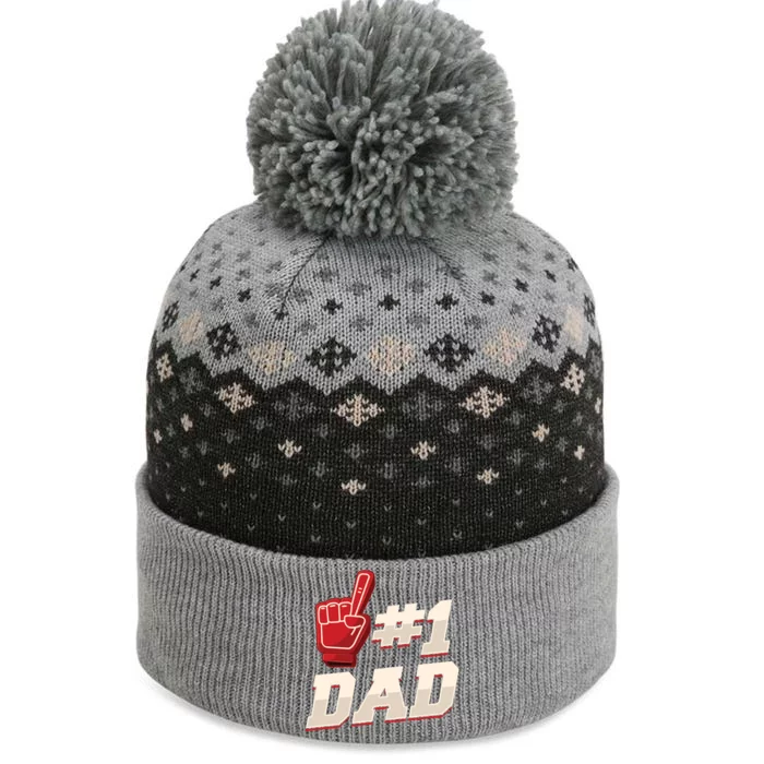 Athletic # 1 Dad Number 1 Father Dad FatherS Day Gift The Baniff Cuffed Pom Beanie