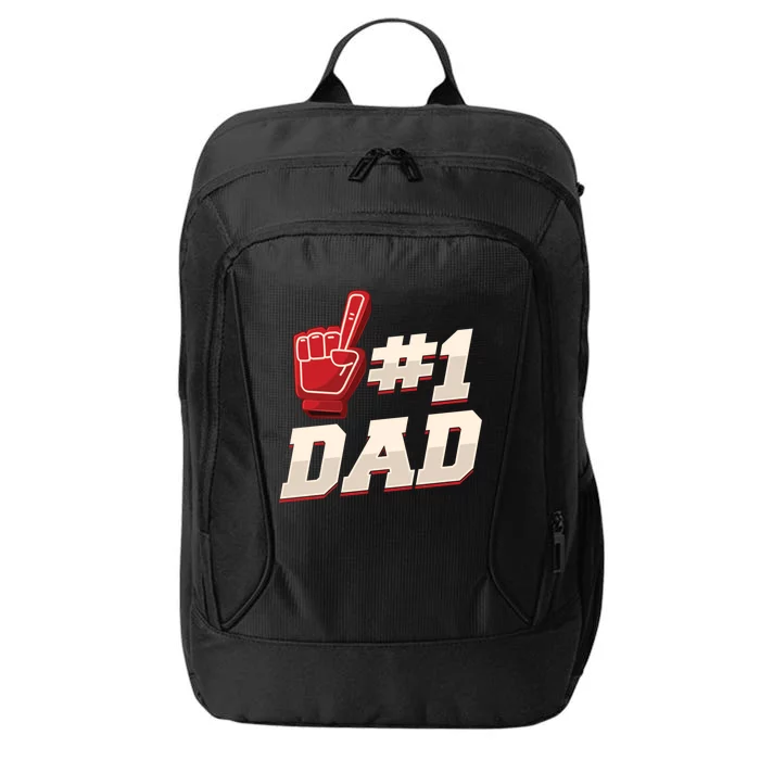 Athletic # 1 Dad Number 1 Father Dad FatherS Day Gift City Backpack