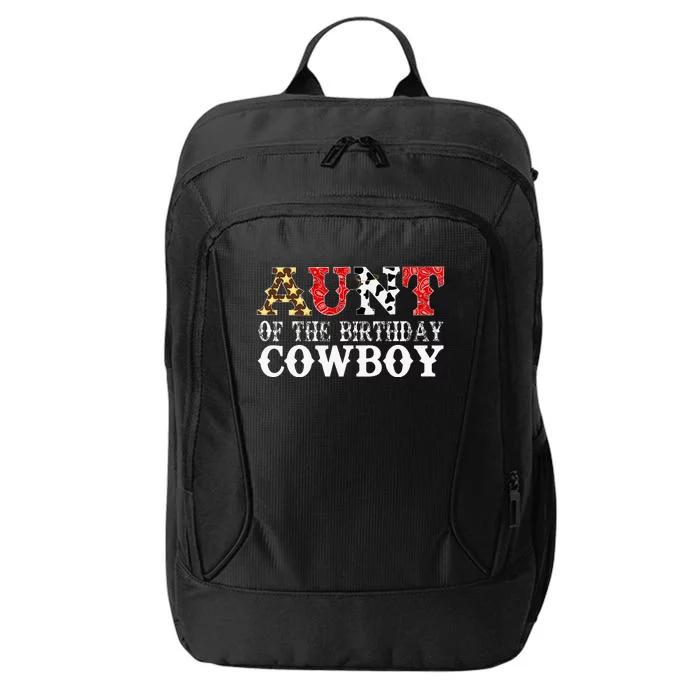 Aunt 1st First Birthday Cowboy Western Rodeo City Backpack