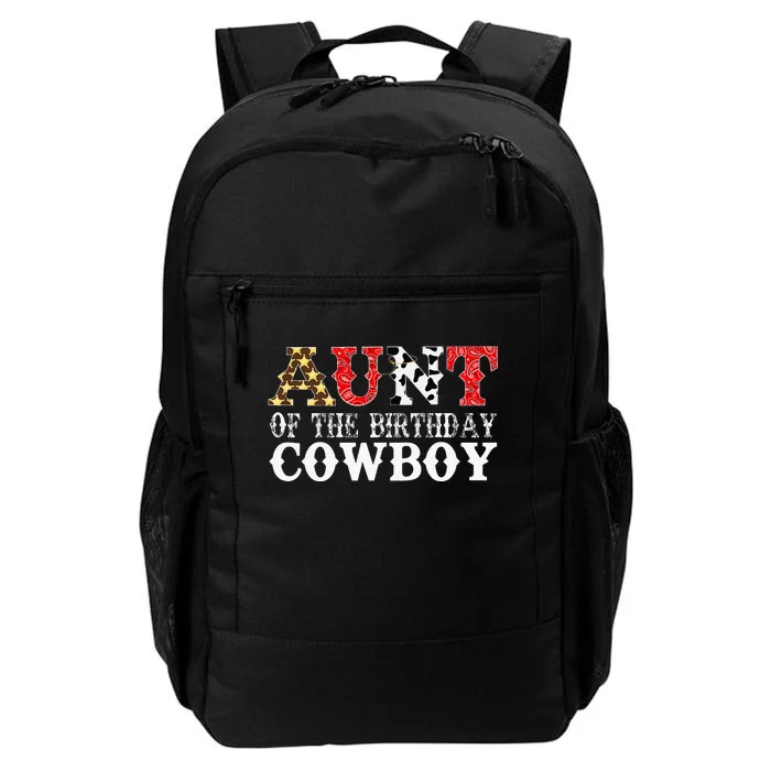 Aunt 1st First Birthday Cowboy Western Rodeo Daily Commute Backpack