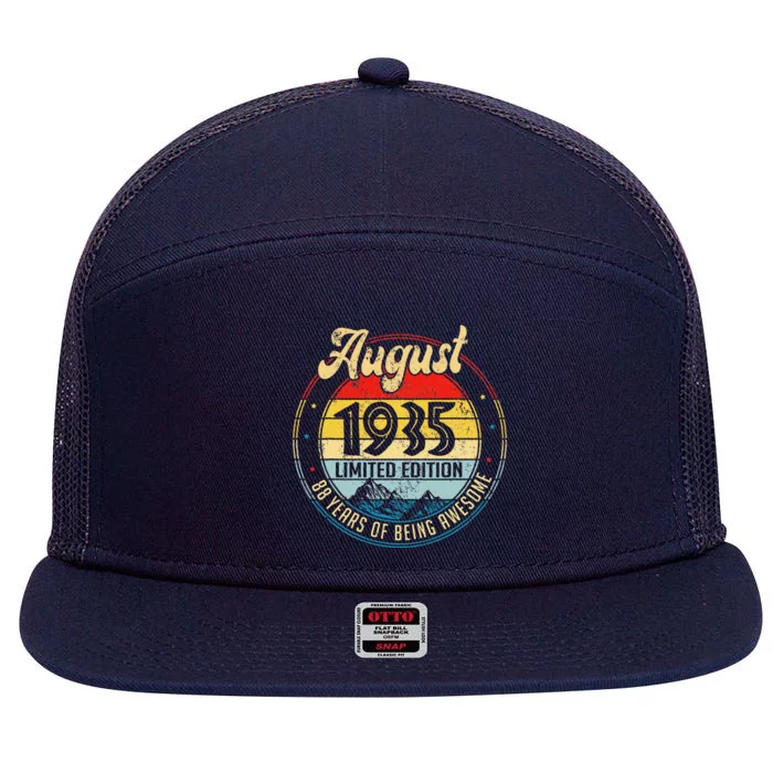 August 1935 Limited Edition 88 Years Of Being Awesome 7 Panel Mesh Trucker Snapback Hat