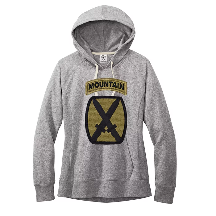 Army 10th Mountain Division Military Veteran Morale Women's Fleece Hoodie