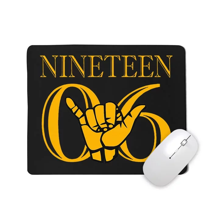 Alpha 1906 Phi Gold Alpha Hand Sign Mousepad