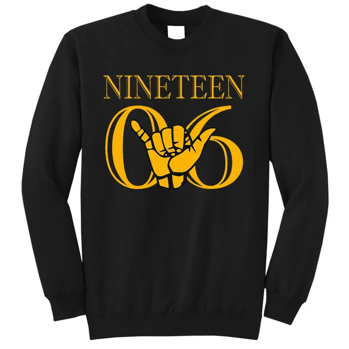 Alpha 1906 Phi Gold Alpha Hand Sign Tall Sweatshirt