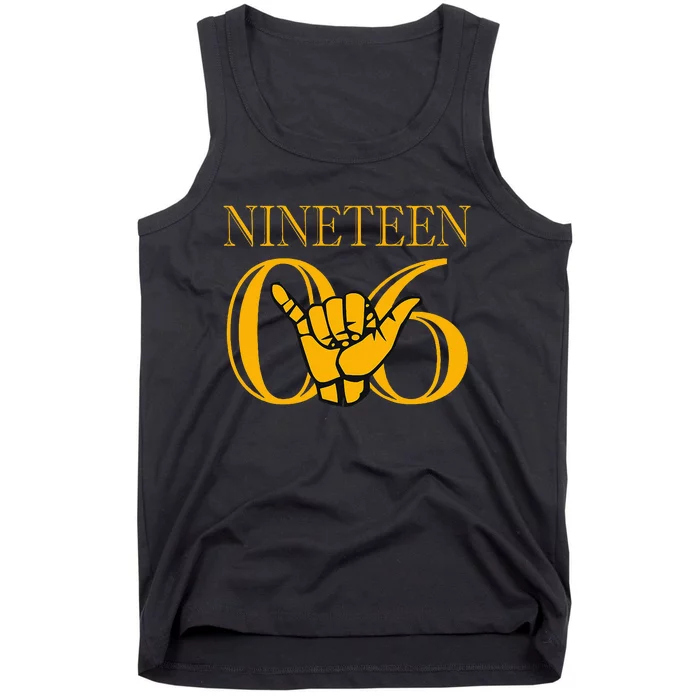 Alpha 1906 Phi Gold Alpha Hand Sign Tank Top