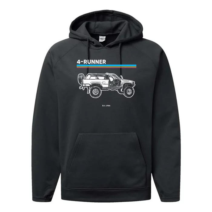 Adventure 101 Retro 4Runner Performance Fleece Hoodie