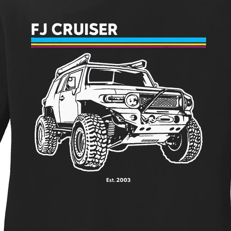 Adventure 101 Retro FJ Cruiser Ladies Long Sleeve Shirt