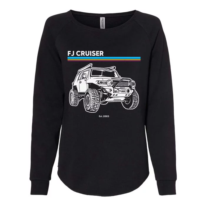 Adventure 101 Retro FJ Cruiser Womens California Wash Sweatshirt