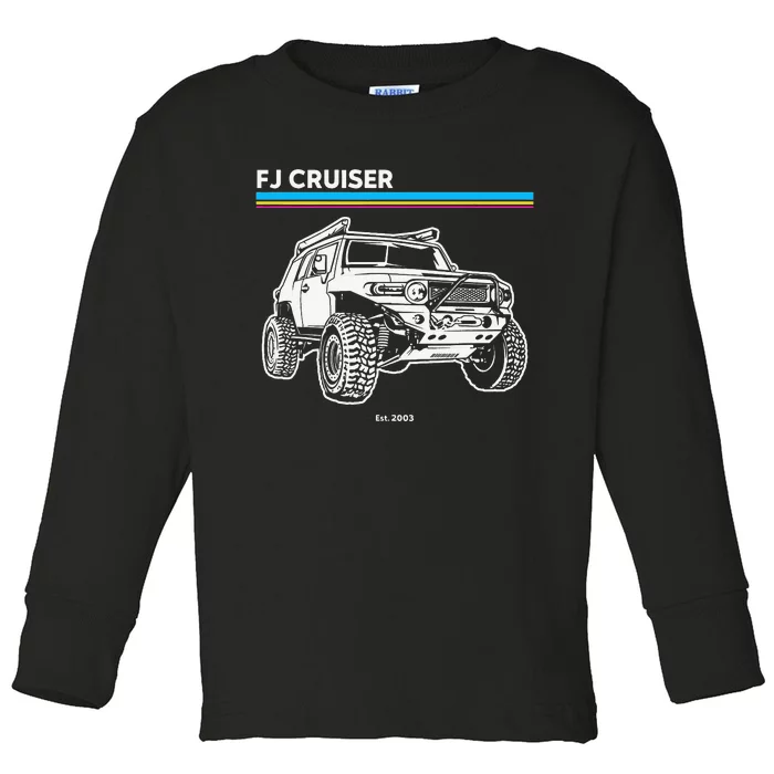 Adventure 101 Retro FJ Cruiser Toddler Long Sleeve Shirt