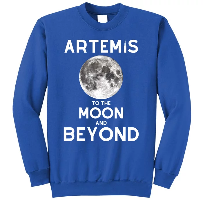 Artemis 1 SLS Rocket Launch Mission To The Moon And Beyond Tall Sweatshirt