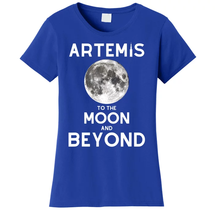 Artemis 1 SLS Rocket Launch Mission To The Moon And Beyond Women's T-Shirt