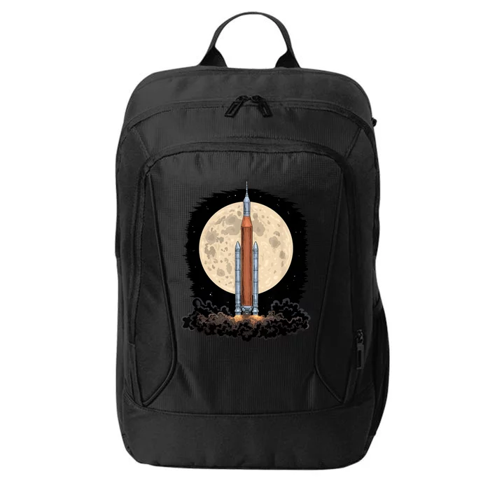 Artemis 1 SLS Rocket Launch Mission To The Moon And Beyond City Backpack