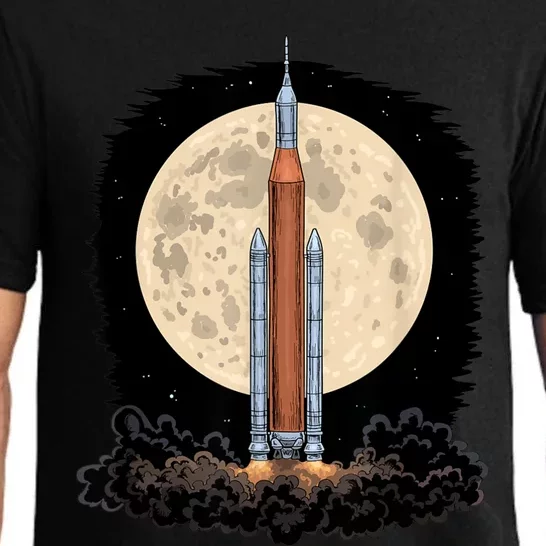 Artemis 1 SLS Rocket Launch Mission To The Moon And Beyond Pajama Set